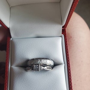 Promise Ring Mens Meteorite Ring Men's Tungsten Ring - Etsy