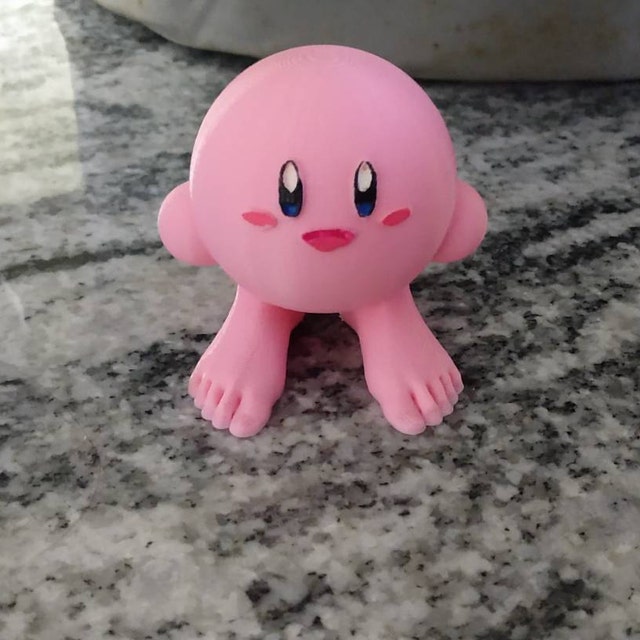 Kirby Without Shoes 3D Printed Figure