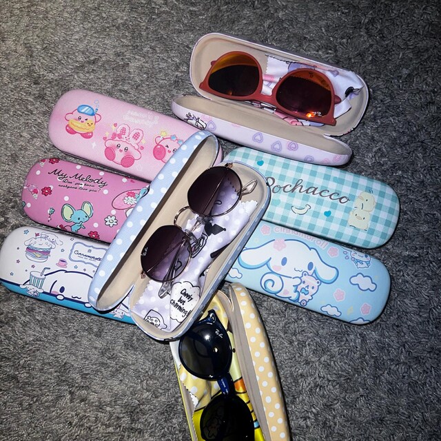 Cute Eyeglasses Case&cloth,kawaii Eyeglasses Box,hard