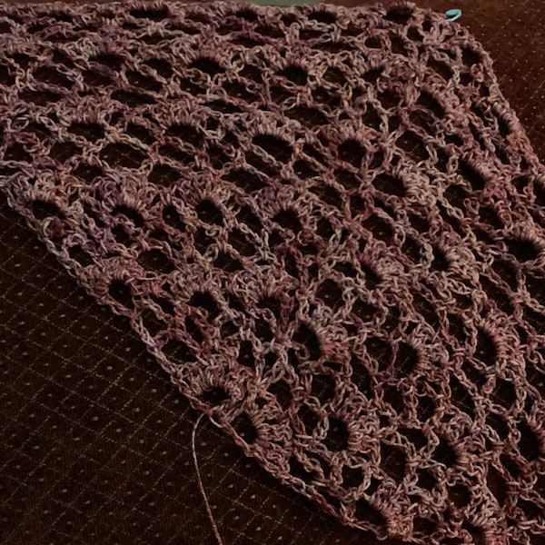Crochet Lace Triangle Shawl Pattern – Fingering Yarn (PDF Pattern) - Etsy