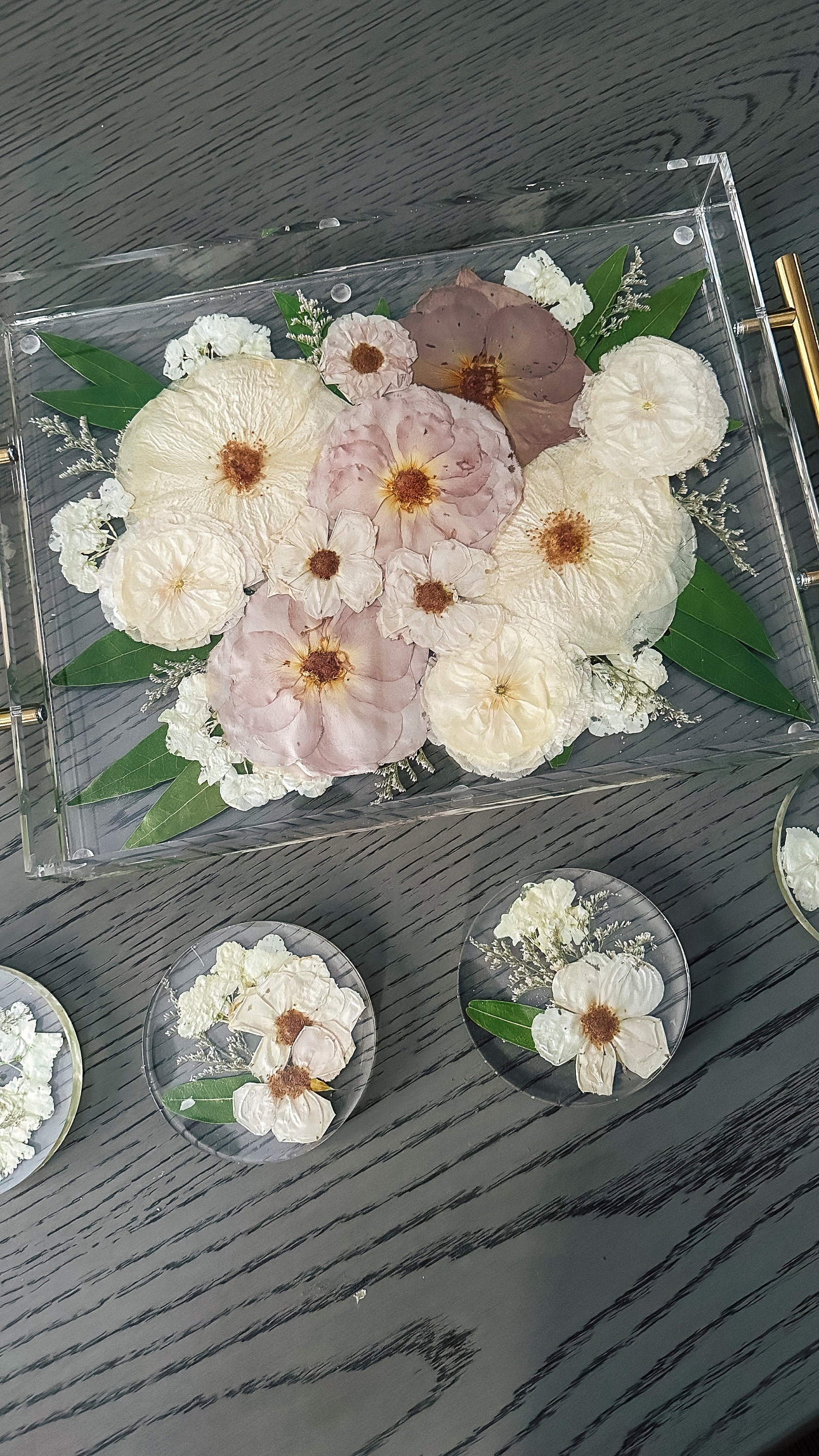 Preserved flowers from Breana's etsy review