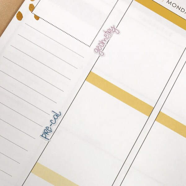 Custom Text Planner Stickers for Erin Condren Life Planner, Plum Paper ...