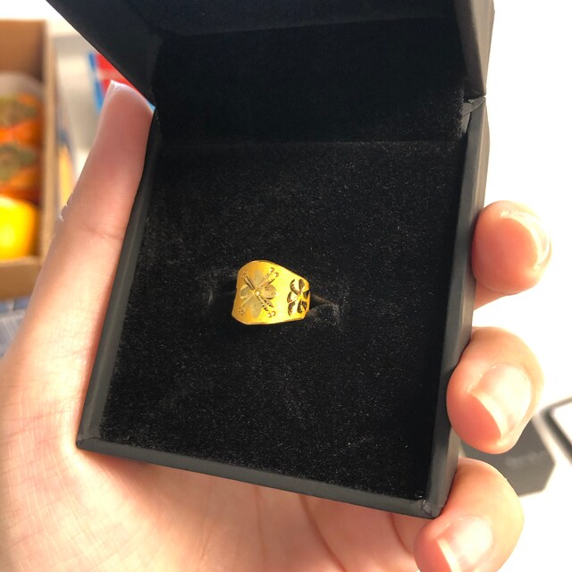 Baby gold ring 24k price clearance