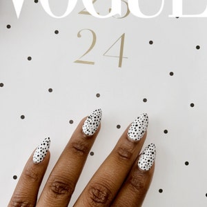 Press on Nails Rainbow Swirl Almond Coffin Stiletto Square - Etsy