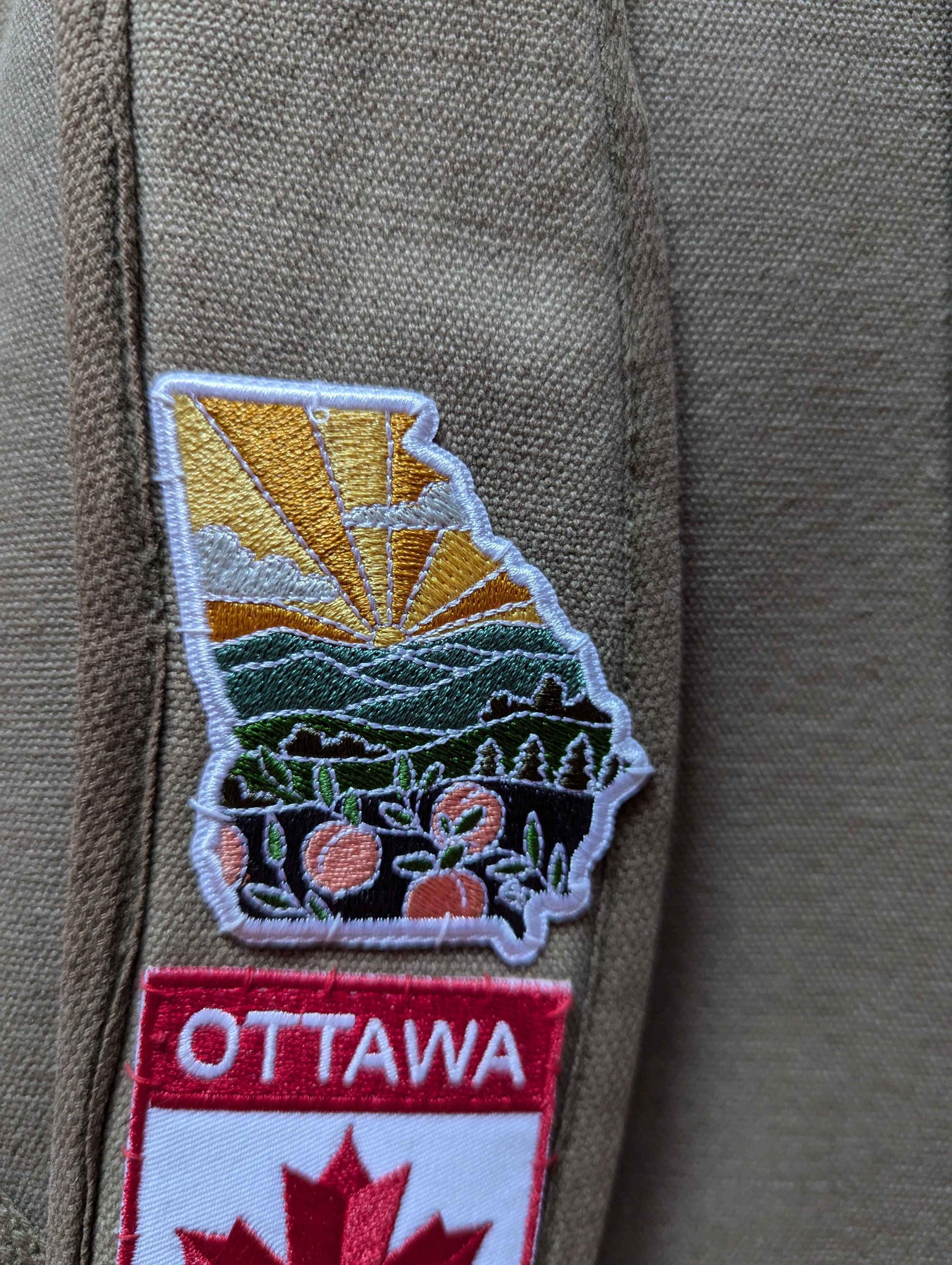 Georgia Iron-On Patch | 2.5&quot; Patch | Embroidered Sew-on or Iron-on Applique