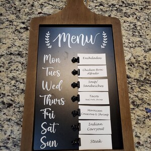 Menu Decal for Cute DIY Menu Board for Kitchen Decor | Etsy