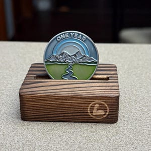 Customer photo for One Year Sober sobriety coin review