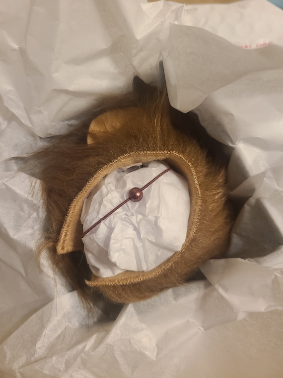 Customer photo of a pet with the Lion dark mane halloween costume for small pet