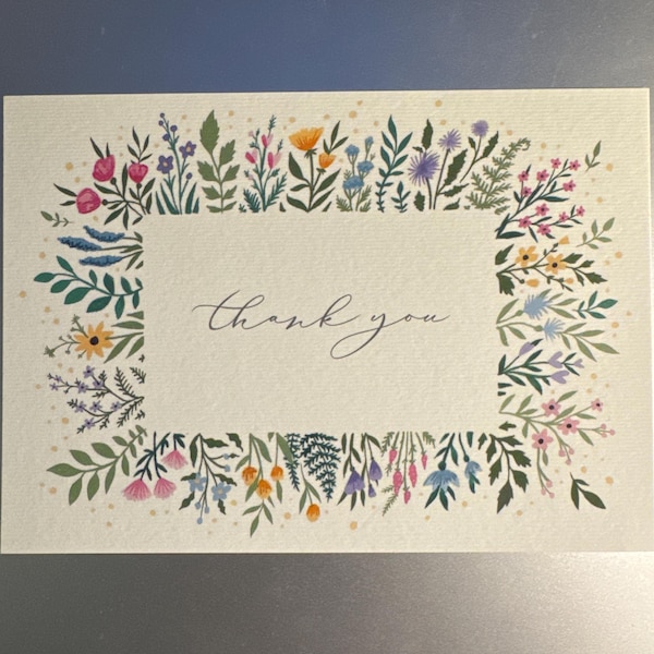Set of Thank You Notecards - Wedding Birthday Christmas Christening ...
