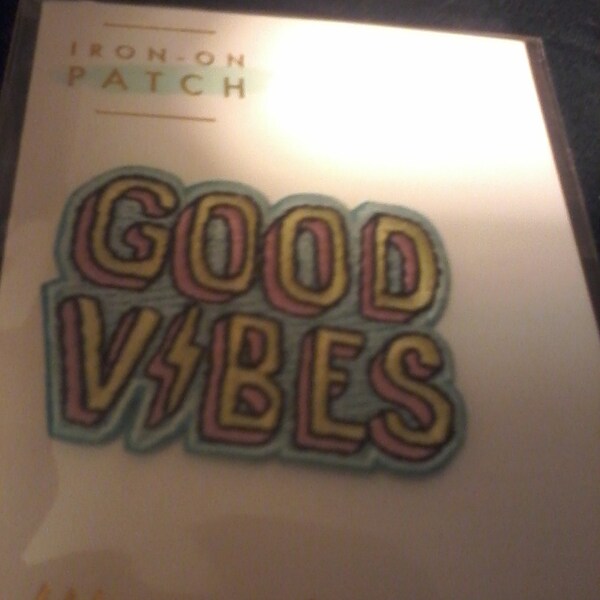 Good Vibes Patch - Iron On, Embroidered Applique – Chill - Summer - Etsy