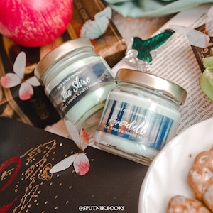 Black Cherry /& Pomegranate Scented Vegan Bookish Candle Gift Handmade Soy Candle The Cullens