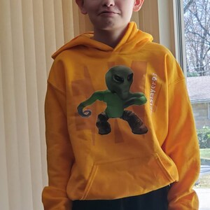 Your Roblox Avatar On A Totally Custom Hoodie Birthday Gamer Etsy - hoodie with overalls roblox