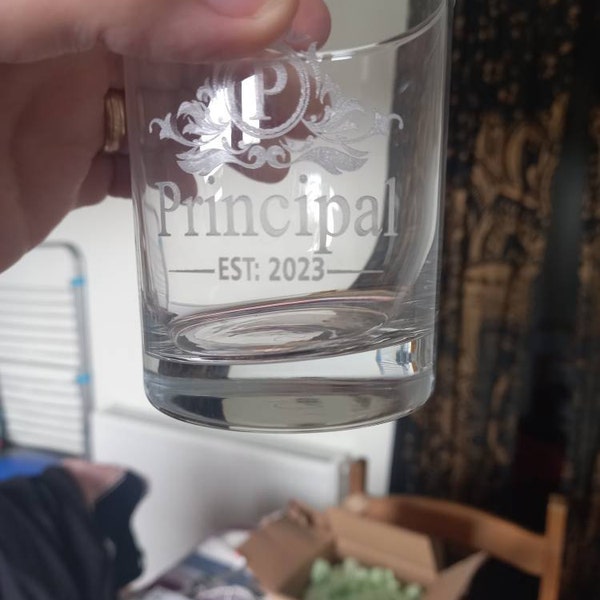 Engraved 1ST Place Whisky/Whiskey Mixer Glass WG13 In - Foto 13