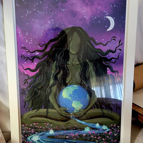 EARTH MAMA - Fine Art Print Pachamama Mother Nature Feminine ...