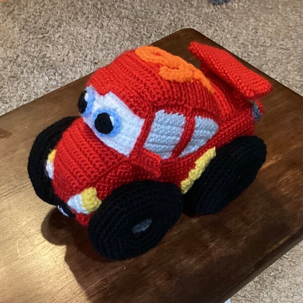 CROCHET PATTERN: Flash the Race Car / Amigurumi / Stuffed Car / Toy Car ...