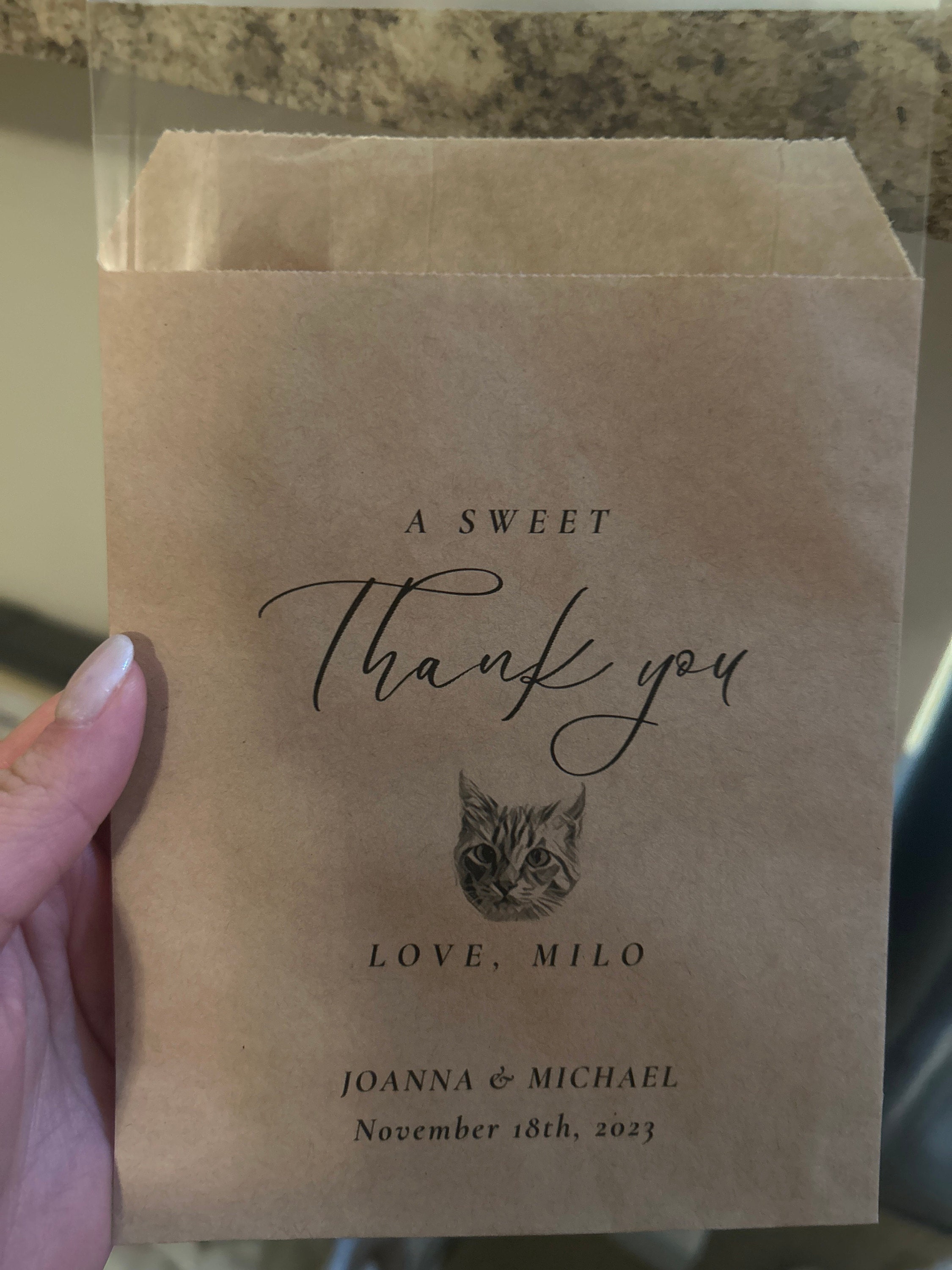 25 Eine süße Dankeschön-Geschenktüte || Hochzeitsgeschenktüte, Donuttüten, Keksgeschenktüte, Love is Sweet Bag, Brautparty-Geschenktüte