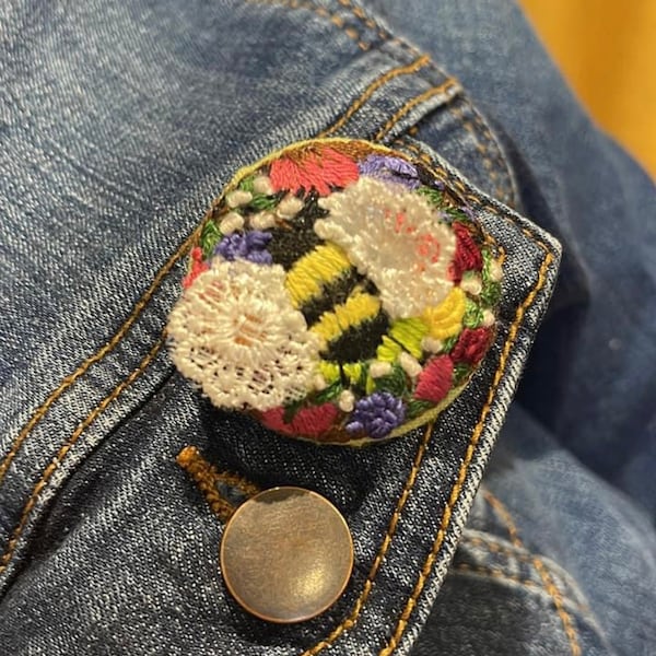 Round Brooch Base for Embroidery Jewelry Making Material, Blank Brooch ...