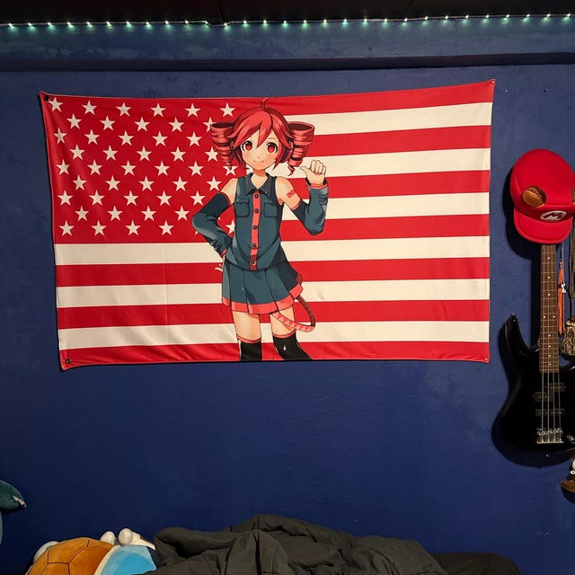 Tet O Synthe Sizer Anime Wall Tapestry for Music Lovers - Indoor