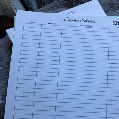 Happy Planner Classic EXPENSE TRACKER Printable Insert, EXPENSES ...