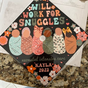 Custom Medical School Graduation Cap Topper Custom RN Cap - Etsy