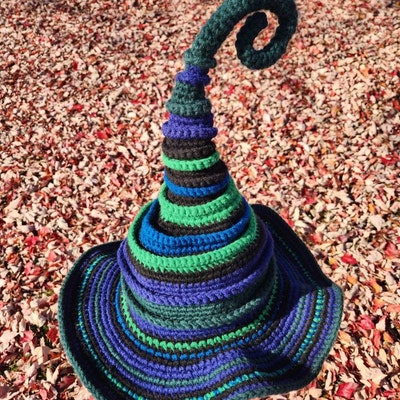 Crochet Witch Hat Pattern Twisted Fairy Wizard Fantasy Cosplay - Etsy