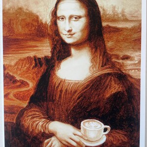 版画 MADSAKI Coffee Break Drawing Mona Lisa Madsaki - Coffee Break Drawing of Mona Lisa_P - Perrotin