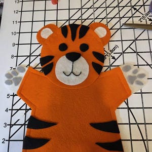 Marionnette à Main Tigre – The Puppet Company – Collection CarPets – En Feutrine – Dès 12 Mois – Idéale Voyage