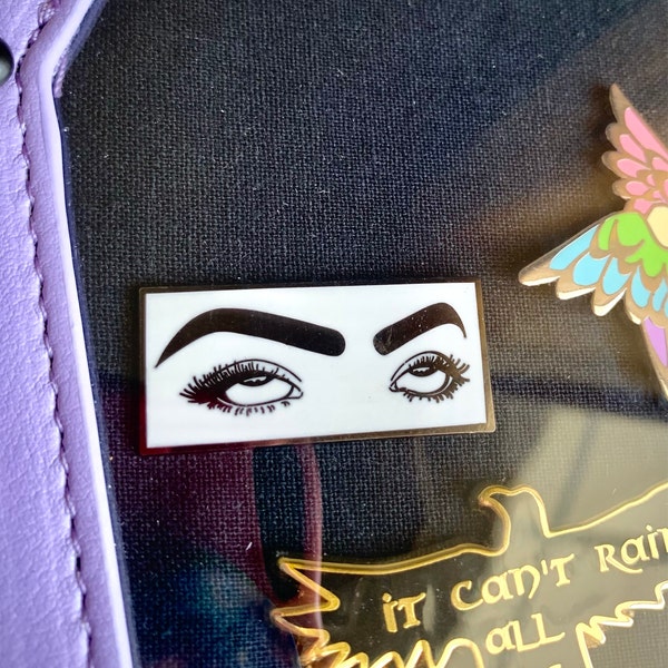 Big Mood - Forever Mood - Eye Roll Enamel Pin - Rolling Eyes - Annoyed ...