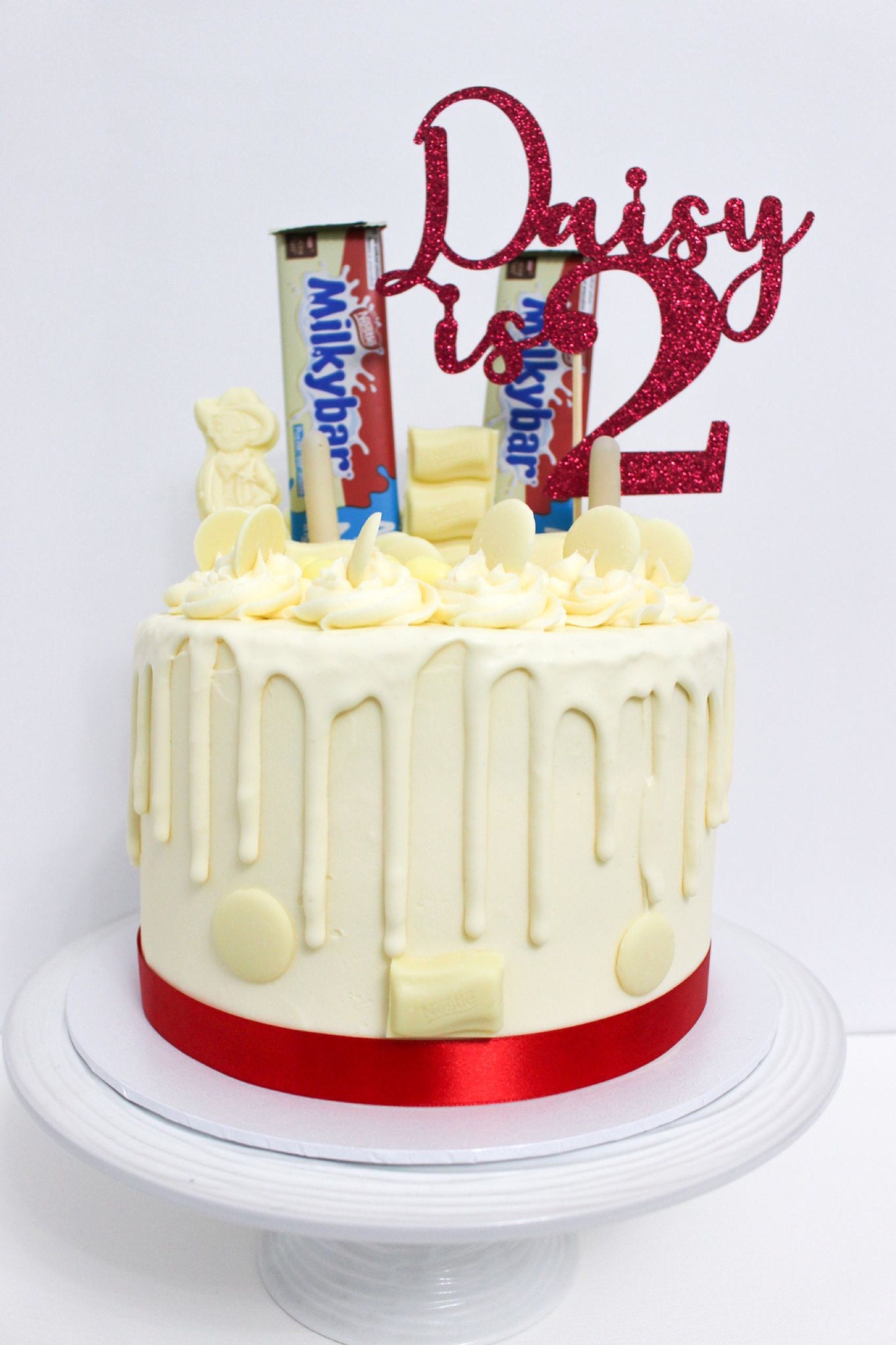 Personalised Happy Birthday Cake Topper Personalise With Any Etsy UK