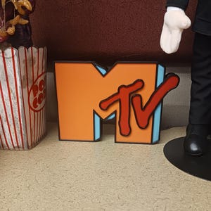 MTV Music Television 3D printed Logo - Fan Art Collector Gift.
