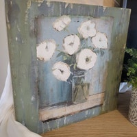 Crmotu Botanische Wandkunst – Gerahmte Leinwand, 40,6x61 Cm, Grüne Blätter, Vintage-Stil, Für Wohnzimmer & Schlafzimmer