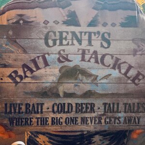 Personalized Fishing Sign - Bait and Tackle - Etsy