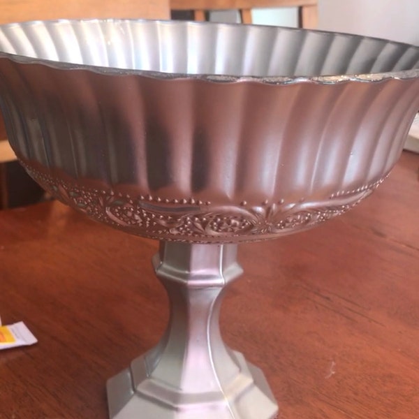 Gold Compote Bowl, Gold Compote Vase, Pedestal Vase, Wedding ...