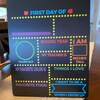 First Day or School Chalkboard Sign, Back to School Sign, Reusable ...