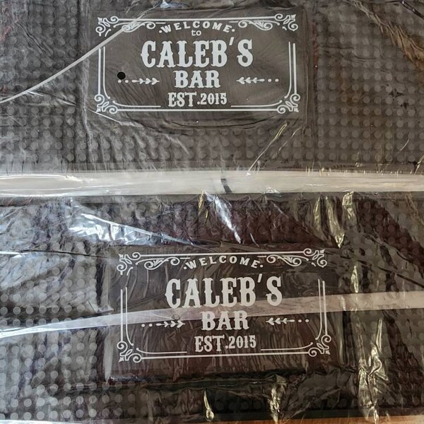 Superstars 2024 Personalised Any Text Beer Mat Label Bar Runner Ideal Home Pub Café Occasion 359 Blue Label - Foto 8