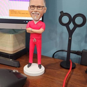 thumbnail image 2 of Mothers Day Gift Mother And Daughter In Suspenders Custom Bobblehead With Engraved Text 2 of 9