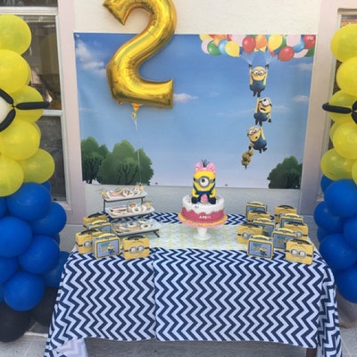 Minions Hanging Printable Backdrop 3ftx5ft Digital File Only You Print ...