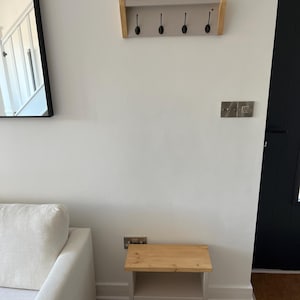 Handmade Wooden Shoe Rack Bench & Coat Rack Set: Hallway Furniture