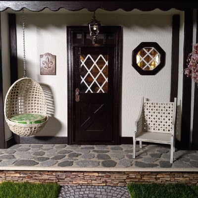 Miniature Vintage Primitive Design Sign White Rabbit Inn 1/24, 1/12 or ...