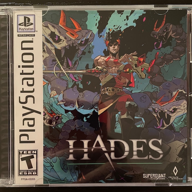 Hades PS5 Custom PS1 Inspired Case 