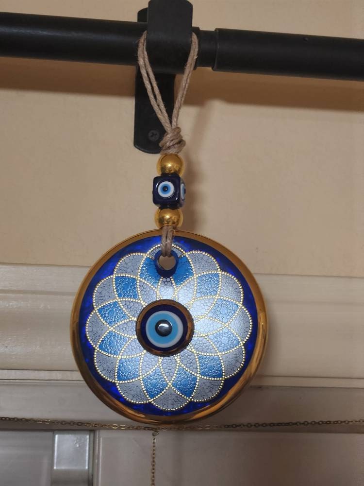 Evil Eye Wall Hanging, House Protection, Home Decor, New Home Gift Idea, Home Protection, Good Luck, Protection Charm, Baby Shower Gift