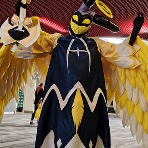 大きな黄色い天使の羽 - コスプレ、カナリアイエローデビル、天使の