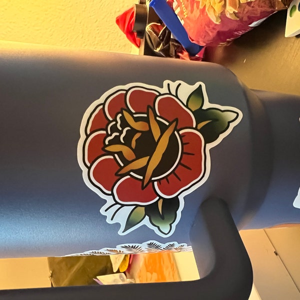 Traditional Tattoo Flash 4x6 Sticker Sheet 6 Vinyl Stickers Included - Etsy