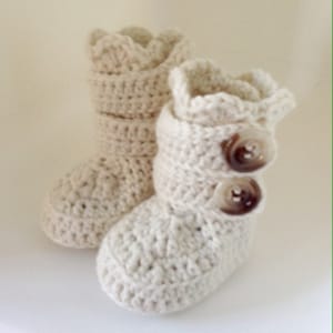 Crochet Baby Pattern, Crochet Baby Boots Pattern, Classic Snow Boots ...