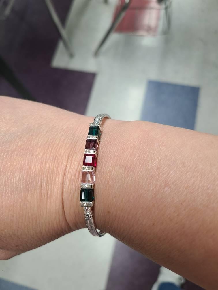 Custom Birthstone Bracelet for Grandmother Family Birthstone Bracelet Custom Jewelry For Her Bridesmaid Gemstone Bracelet for Mothers Day