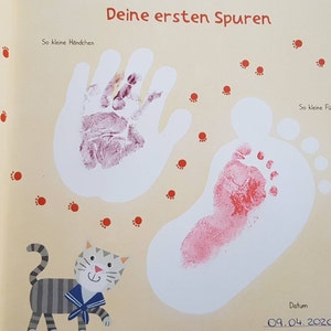 Pink Bio Babystempel ml Mit Ersatzfarbe Set Fur Schone Etsy