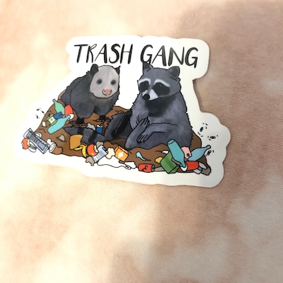 Ghost Raccoon Sticker, Halloween Spooky Vinyl, Cute Car Decal, Trick or ...