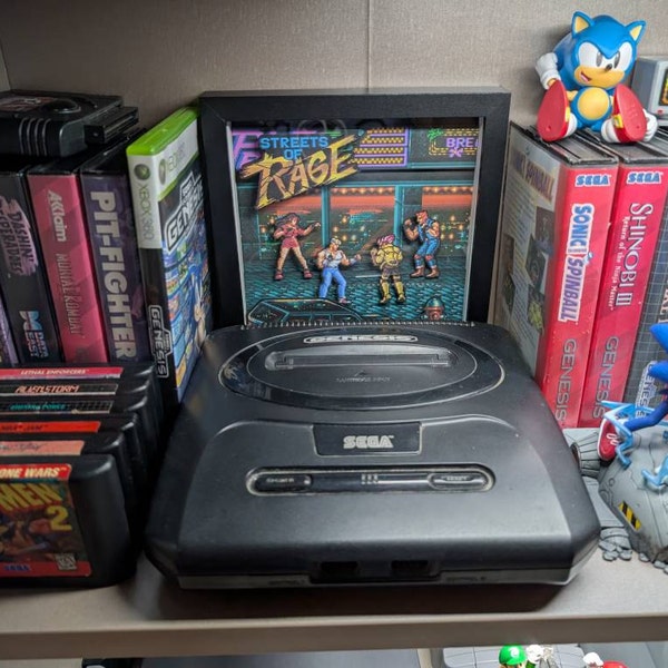 Shadow Box 3D F-Zero - Telaio 9x9 Per Gioco Retro - Gaming Art