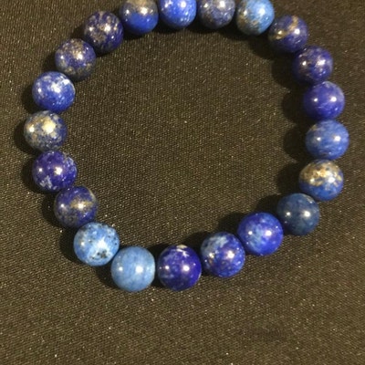 Natural 14mm Egyptian Blue Lapis Lazuli Flat Coin Gemstone Loose Beads 15