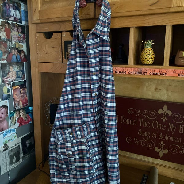 Memory Apron, Memory Shirt Apron Made From Clothing of Loved One ...